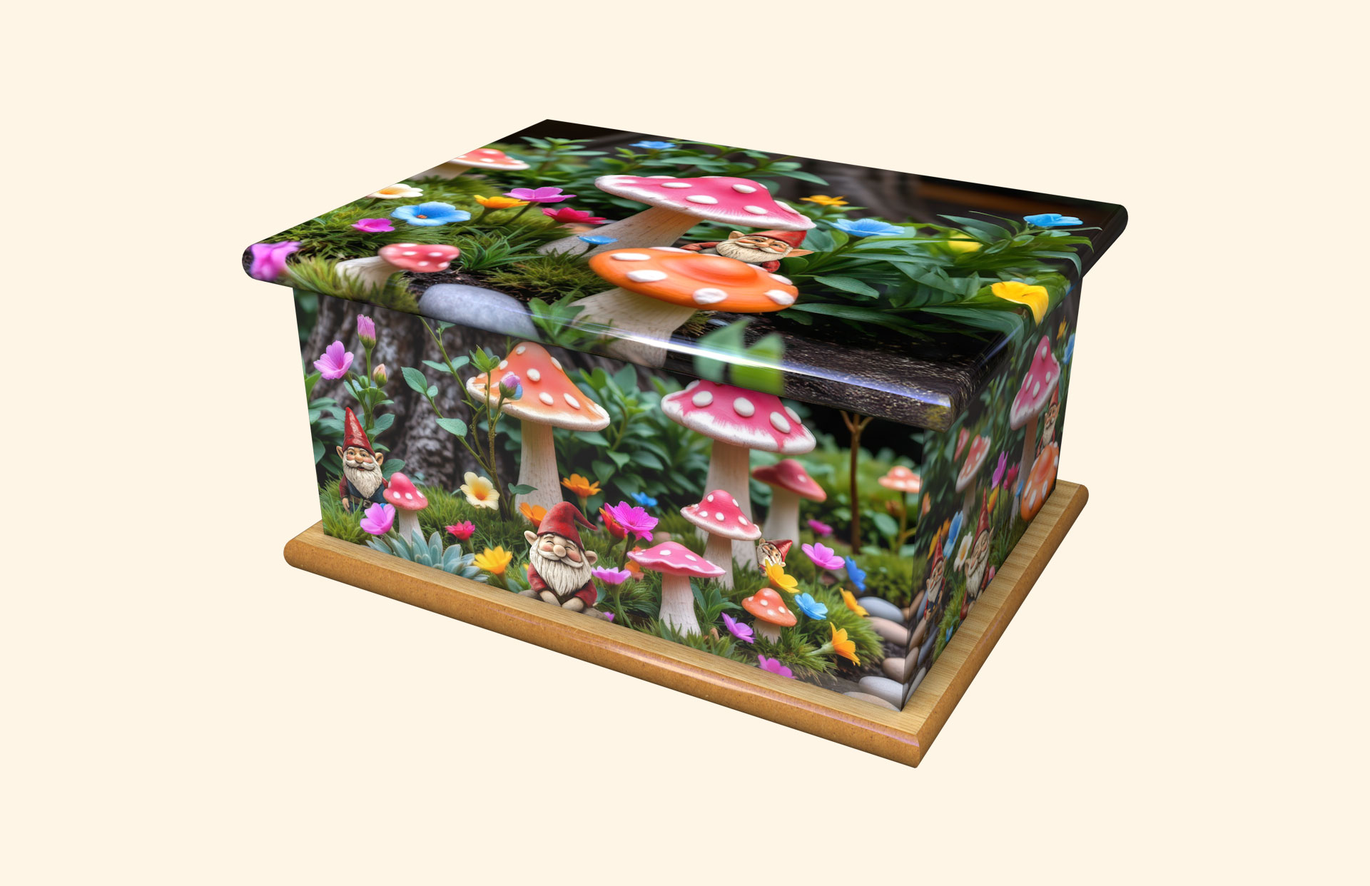 David the Gnome adult ashes casket